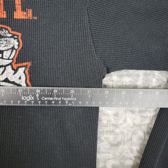 Oregon State OSU Beavers Thermal Shirt Men's XL Black Waffle Knit Long Sleeve - Picture 4 of 7